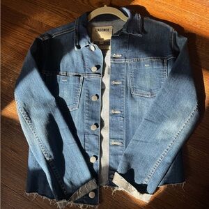 L'AGENCE Gray Denim Jacket